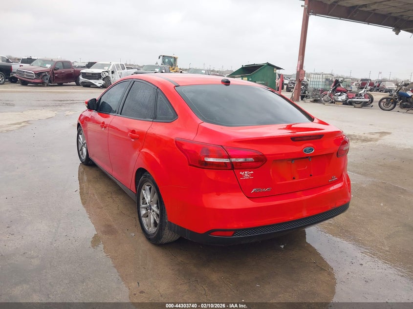 Vin: 1fadp3f25gl360113, lot: 44800120, ford focus se 20163