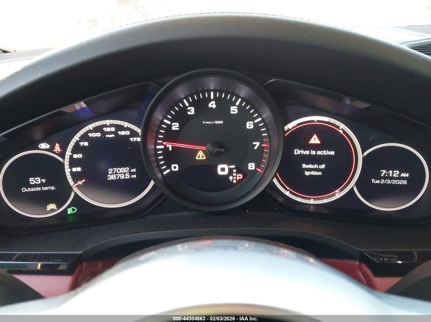 2021 PORSCHE CAYENNE 3.0L V-6 DI, DOHC, V(VIN: WP1AA2AY2MDA00483