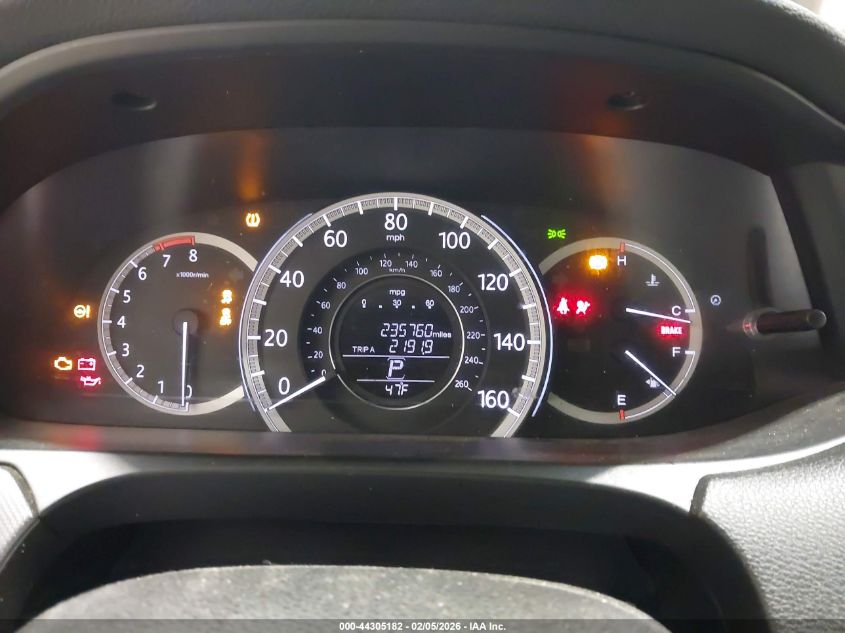 2013 Honda Accord Lx VIN: 1HGCR2F39DA050283 Lot: 44305182