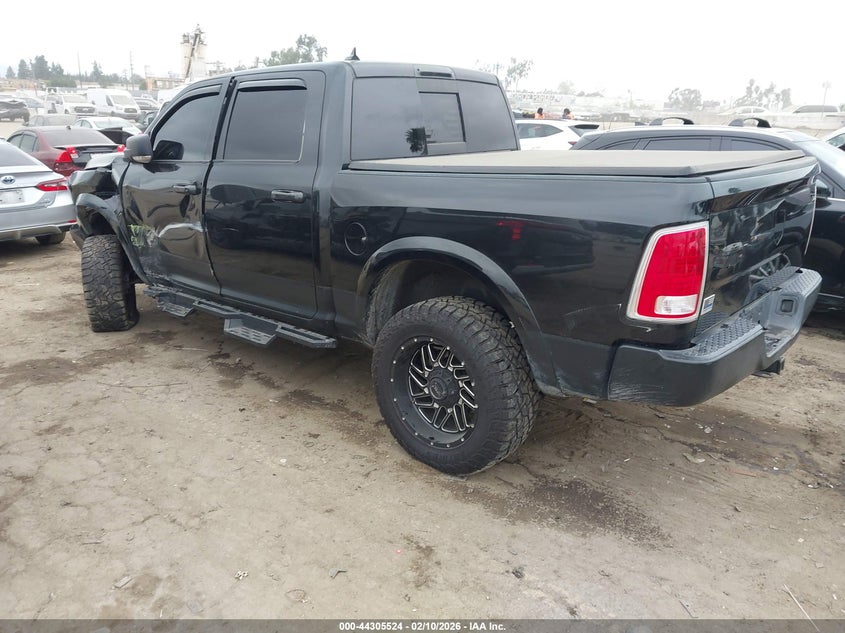 2016 Ram 1500 3.0 Ram Laramie black Lot 111044305524 Vin 1C6RR6NM1GS368723