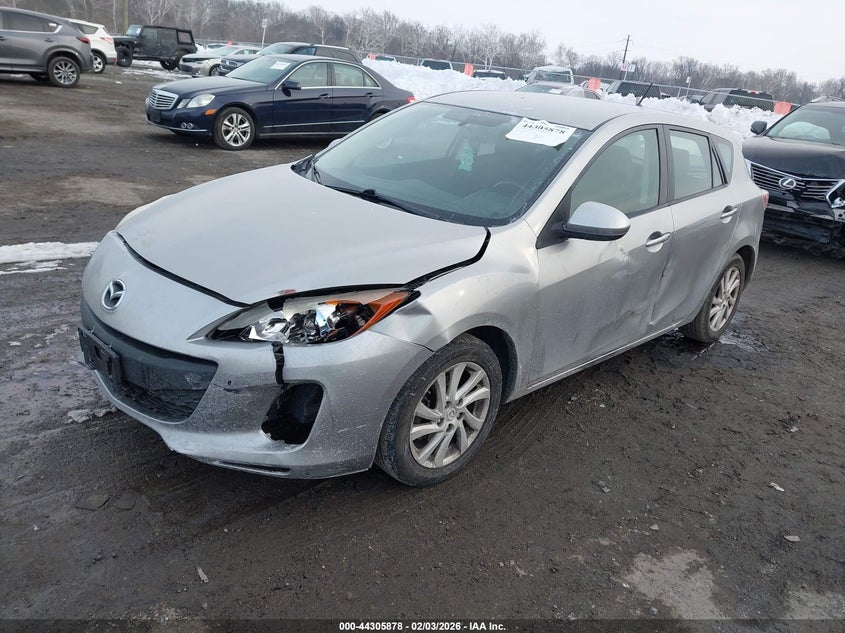 2012 Mazda 3 2.0 I Touring silver Lot 111044305878 Vin JM1BL1L82C1643245