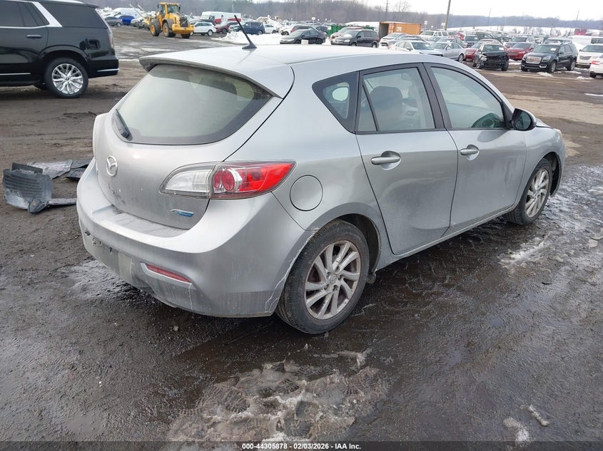 Vin: jm1bl1l82c1643245, lot: 44802258, mazda mazda3 i touring 20124