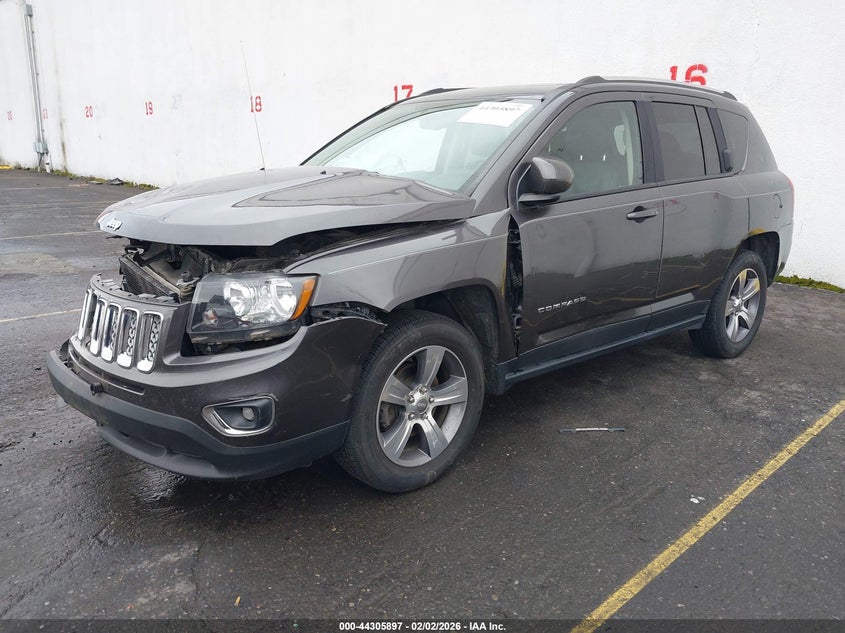 Vin: 1c4njdeb6gd793277, lot: 44802277, jeep compass high altitude edition 20162