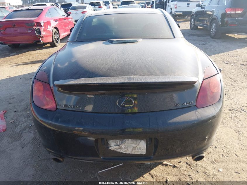2005 Lexus Sc 430 VIN: JTHFN48Y150062350 Lot: 44306735