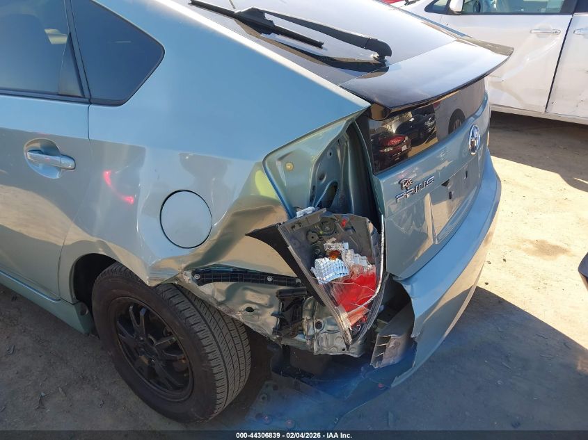 2013 Toyota Prius Two VIN: JTDKN3DU5D1622313 Lot: 44306839