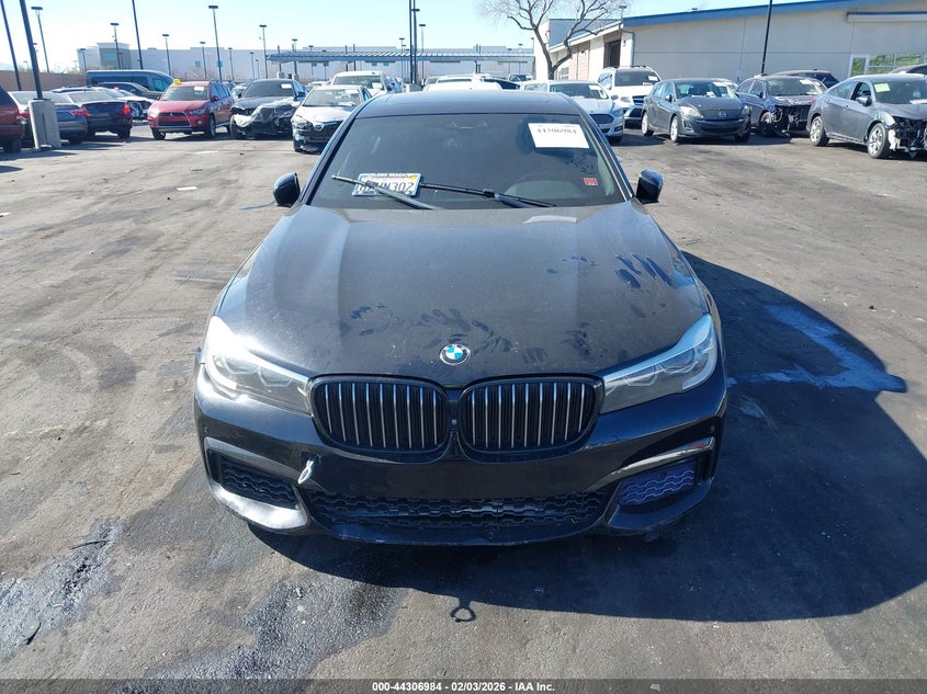 2017 BMW 740I VIN: WBA7E2C51HG739820 Lot: 44306984