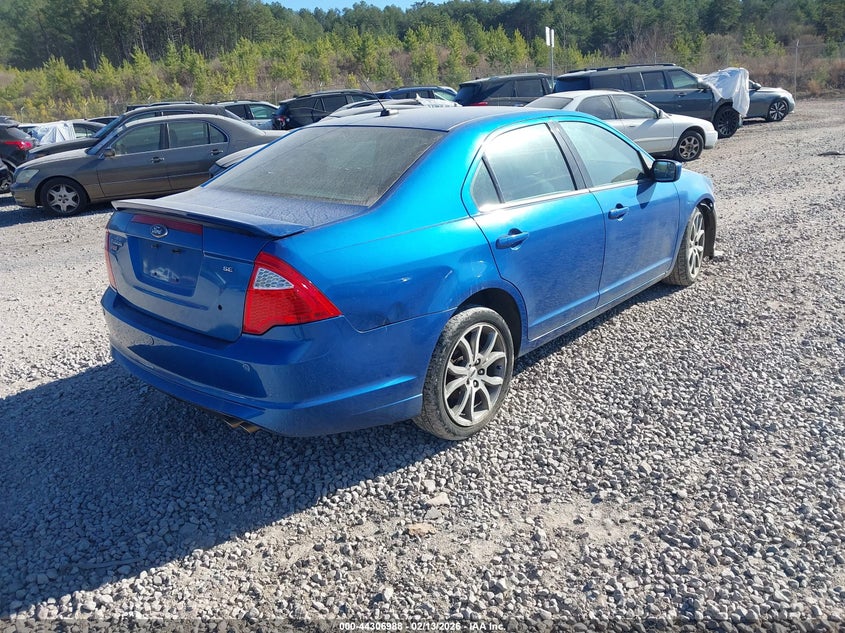 Vin: 3fahp0ha7br158999, lot: 44803368, ford fusion se 20114