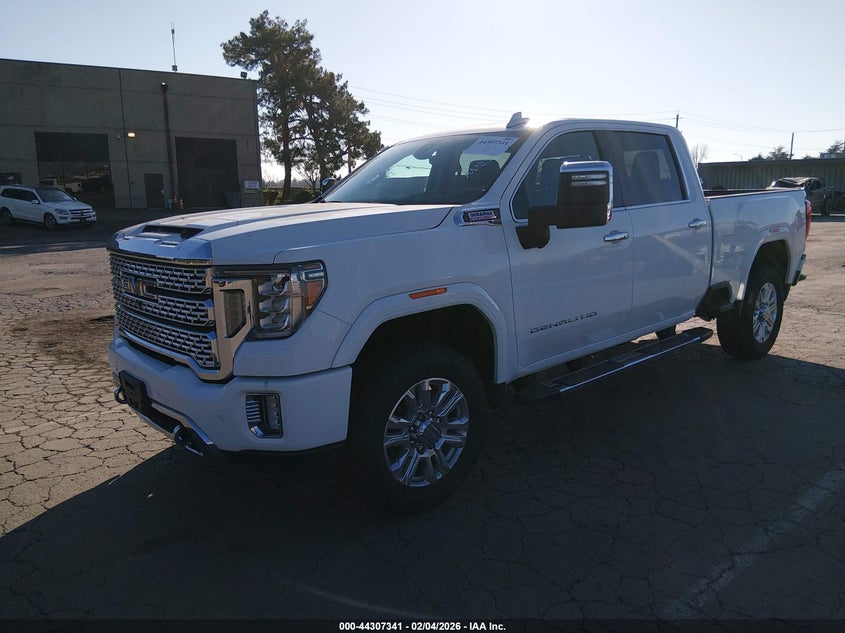 2020 Gmc SIERRA 3500Hd 4Wd Standard Bed Denali white Lot 111044307341 Vin 1GT49WEY7LF324489