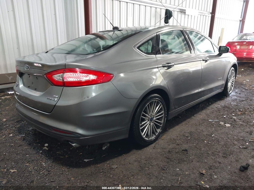 Vin: 3fa6p0lu8er373854, lot: 44803740, ford fusion hybrid se 20144