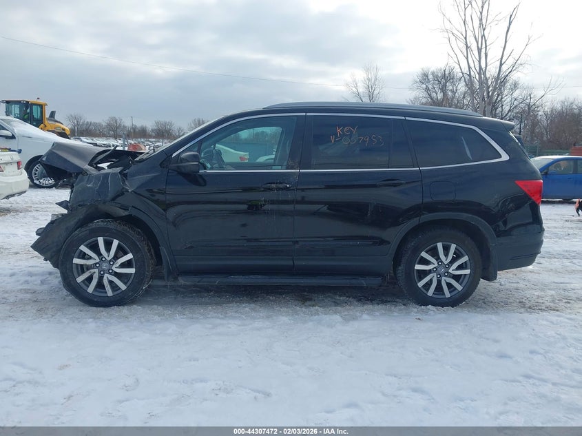 2019 Honda Pilot 3.5 Ex-L black Lot 111044307472 Vin 5FNYF6H51KB007953
