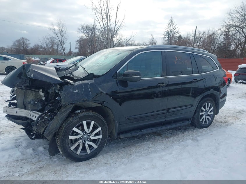 2019 Honda Pilot 3.5 Ex-L black Lot 111044307472 Vin 5FNYF6H51KB007953