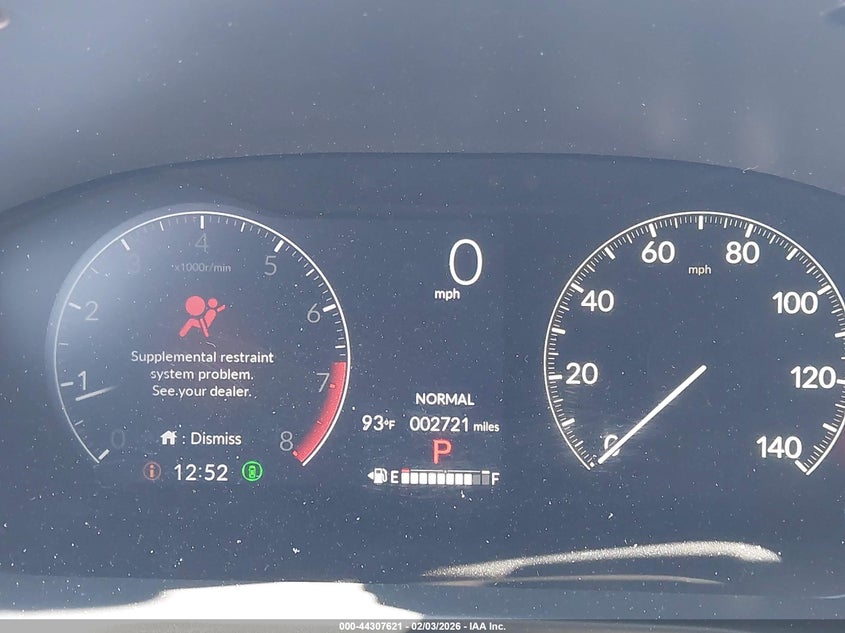 2026 HONDA HR-V 2.0L I-4 DI, DOHC, V(VIN: 3CZRZ1H50TM714158