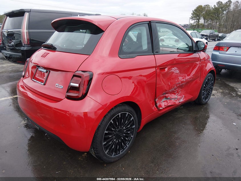 Vin: zfaffaa46rx209061, lot: 44804374, fiat 500e inspi(red) fwd 20244