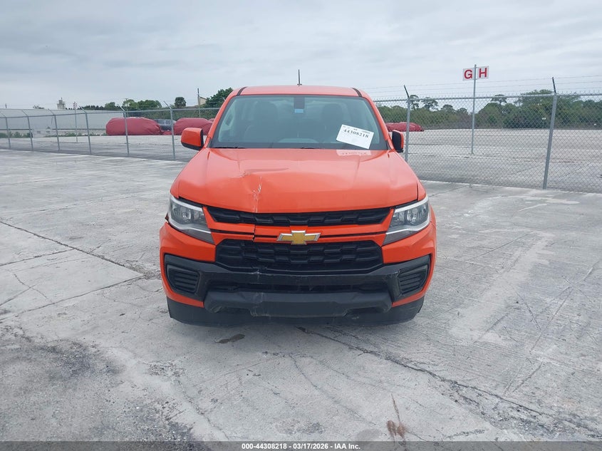 VIN 1GCGSBEN8M1226117 2021 CHEVROLET COLORADO 2WD  SHORT BOX WT