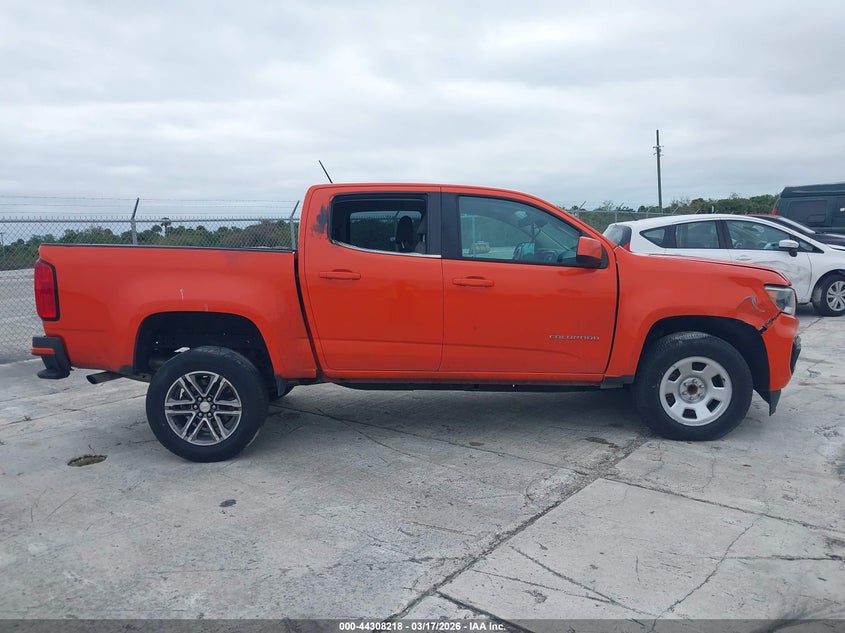VIN 1GCGSBEN8M1226117 2021 CHEVROLET COLORADO 2WD  SHORT BOX WT