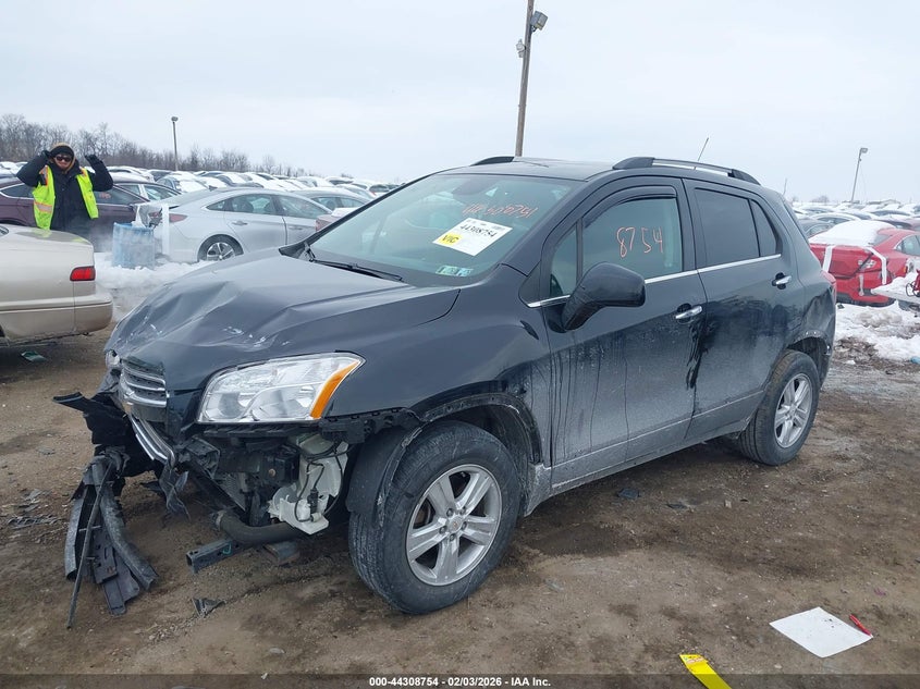 Vin: kl7cjrsb4fb106085, lot: 44805134, chevrolet trax lt 20152