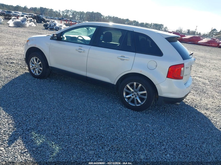 Vin: 2fmdk3jc3dbb09316, lot: 44805471, ford edge sel 20133