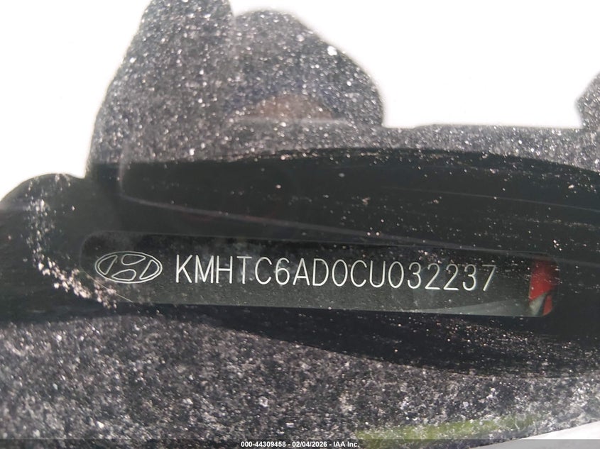 2012 Hyundai Veloster Base W/Red/Black VIN: KMHTC6AD0CU032237 Lot: 44309458