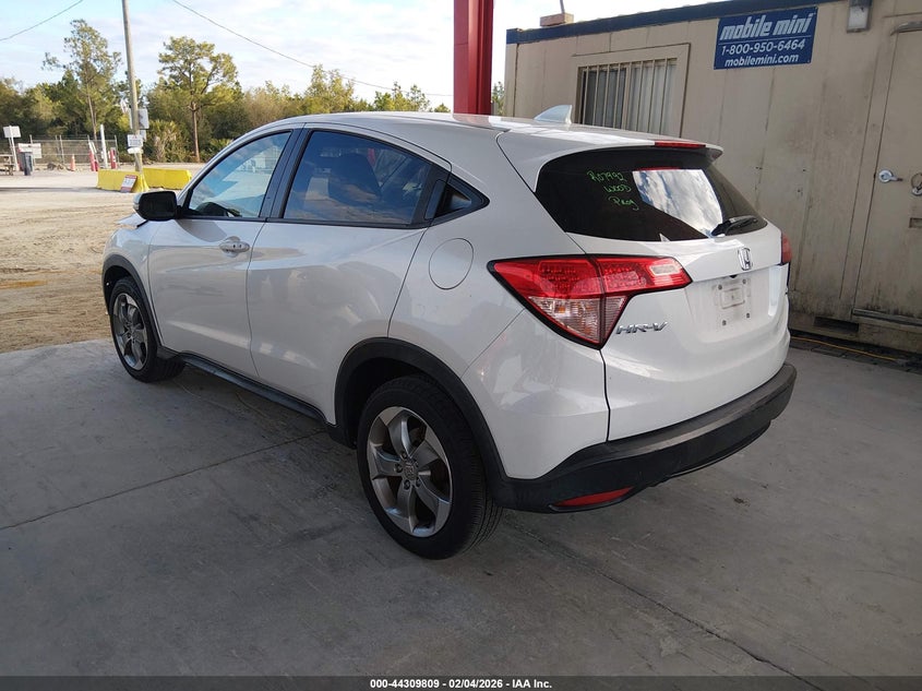 2017 Honda Hr-v 1.8 Hr-V Ex white Lot 111044309809 Vin 3CZRU6H52HM700491