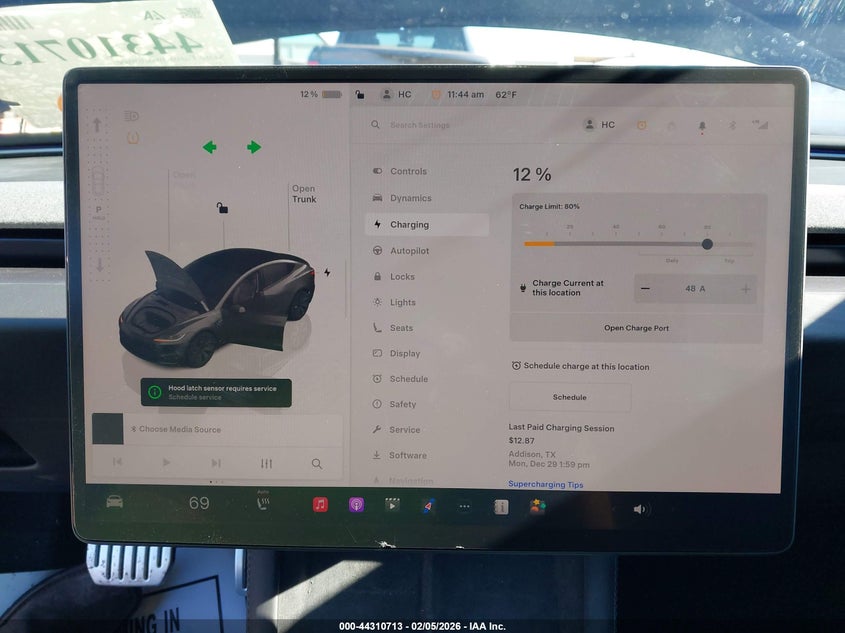 2025 Tesla Model 3 Long Range All-Wheel Drive VIN: 5YJ3E1EB4SF910267 Lot: 44310713