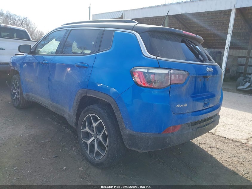 2025 Jeep Compass 2.0 Limited 4x4 Blue Lot 111044311108 Vin 3C4NJDCN2ST595201