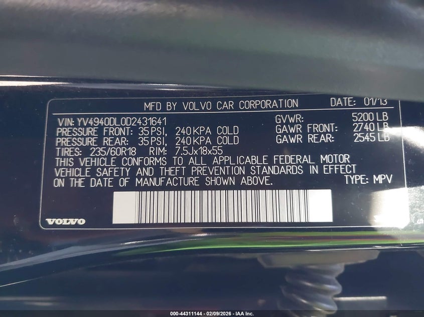 2013 Volvo XC60 - Ansicht 9