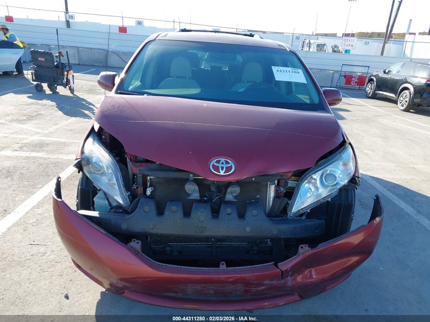 2012 Toyota Sienna 3.5 Le V6 8 Passenger red Lot 111044311280 Vin 5TDKK3DCXCS274736