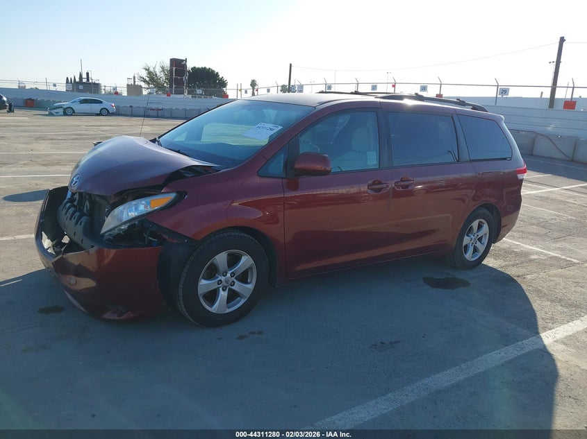 2012 Toyota Sienna 3.5 Le V6 8 Passenger red Lot 111044311280 Vin 5TDKK3DCXCS274736