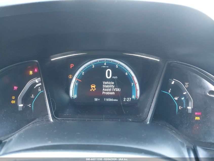 2018 Honda Civic Ex VIN: SHHFK7H52JU424911 Lot: 44311338