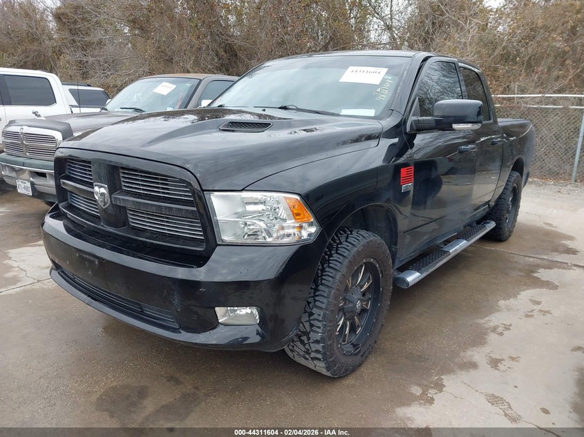 2012 Ram 1500 5.7 Ram Sport black Lot 111044311604 Vin 1C6RD6MT3CS321159