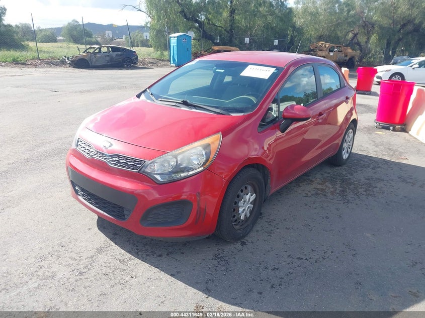 Vin: knadm5a31e6387297, lot: 44808029, kia rio lx 20142