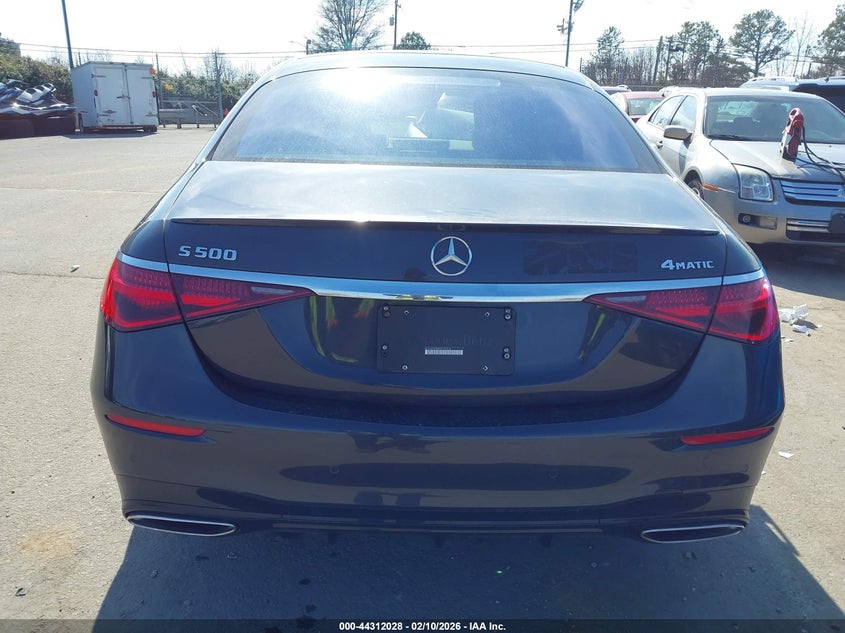 2022 Mercedes-Benz S 500 4Matic VIN: W1K6G6DB6NA133518 Lot: 44312028