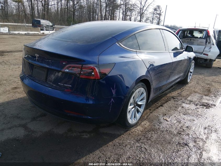 2022 Tesla Model 3 Long Range Dual Motor All-Wheel Drive