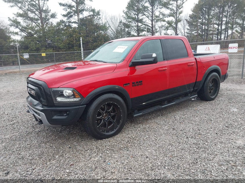 2017 Ram 1500 5.7 Ram Rebel 4X4 5'7 Box red Lot 111044312425 Vin 1C6RR7YT5HS548393