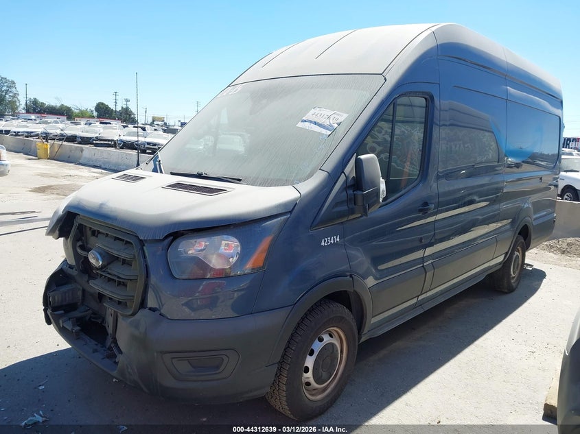Vin: 1ftbr3x83lka87591, lot: 44809044, ford transit-250 cargo van 20202