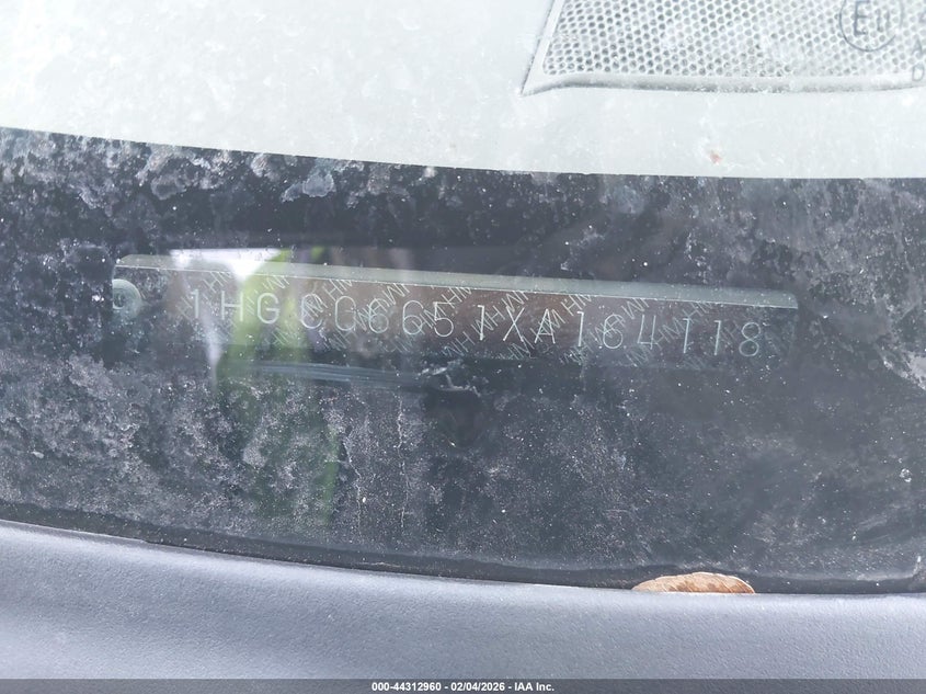 1999 Honda Accord Lx VIN: 1HGCG6651XA164118 Lot: 44312960