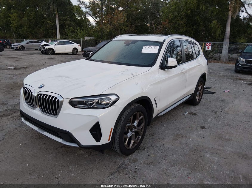 2024 BMW X3 2.0 Sdrive30I white Lot 111044313166 Vin WBX47DP06RN265714