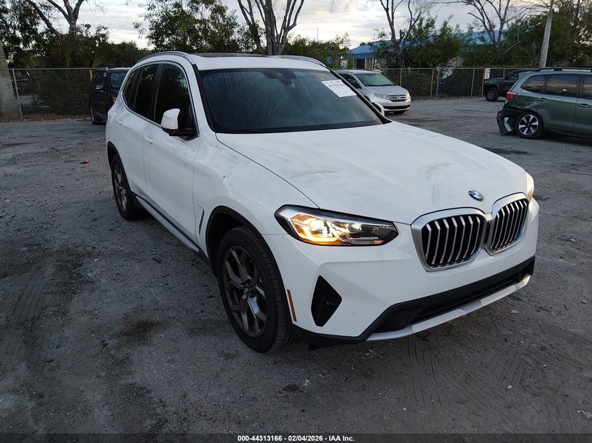 2024 BMW X3 2.0 Sdrive30I white Lot 111044313166 Vin WBX47DP06RN265714
