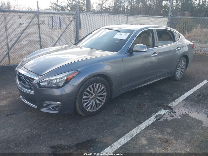 Vin: jn1by1pp5fm600043, lot: 44809763, infiniti q70l 3.7 20152