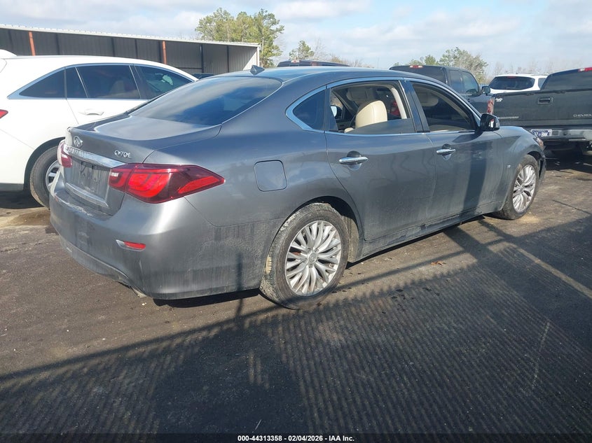 Vin: jn1by1pp5fm600043, lot: 44809763, infiniti q70l 3.7 20154