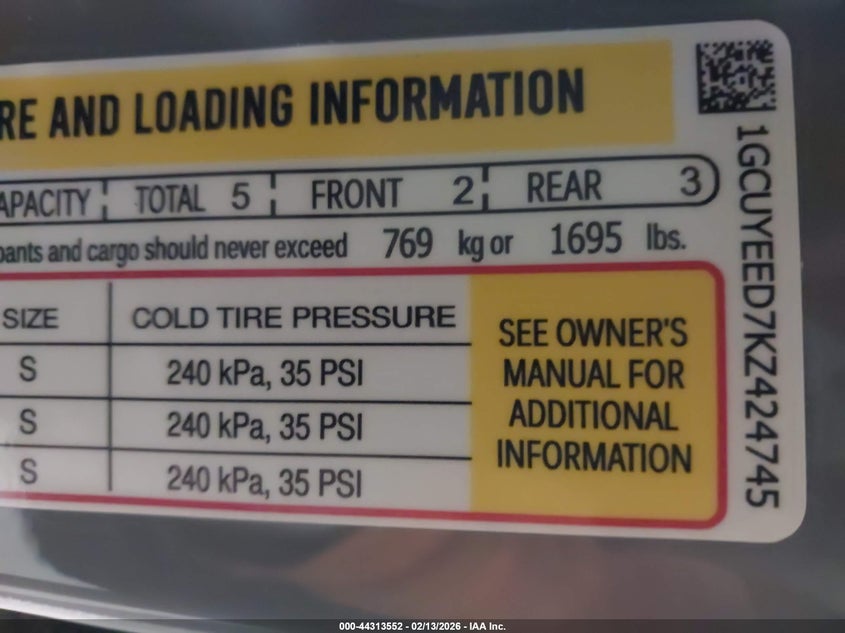 2025 CHEVROLET SILVERADO TRUCK | 3GCUKEED8SG291107 | Bid Export