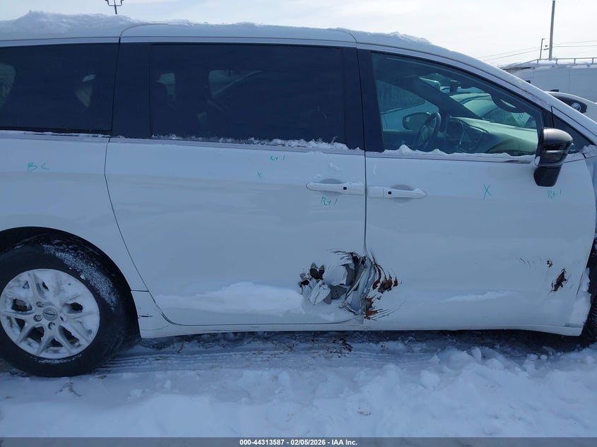 2025 Chrysler Pacifica 3.6 Select white Lot 111044313587 Vin 2C4RC1BG4SR505921