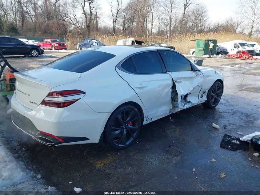 Vin: kmtg54texnu097756, lot: 44810087, genesis g70 3.3t awd 20224