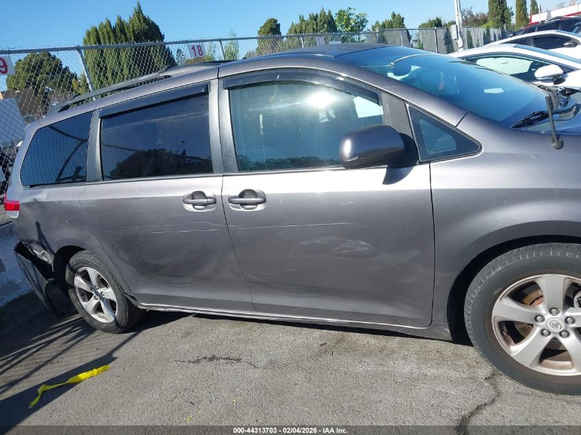 2013 Toyota Sienna Le V6 8 Passenger VIN: 5TDKK3DC1DS285884 Lot: 44313703