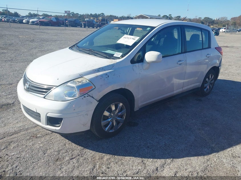 2012 Nissan Versa 1.8 1.8 S white Lot 111044313790 Vin 3N1BC1CP4CK809726