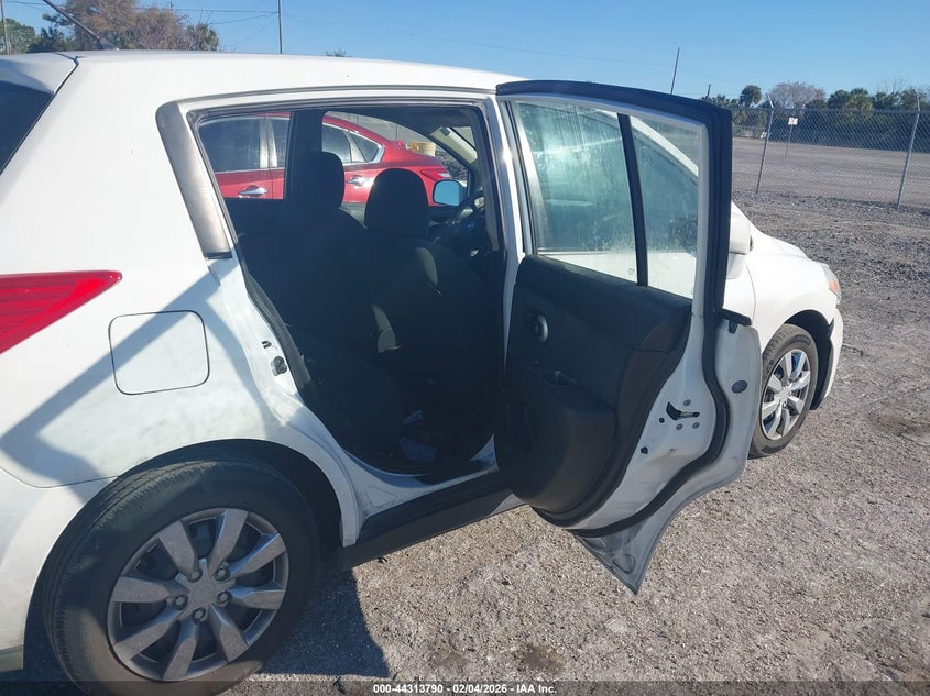 2012 Nissan Versa 1.8 1.8 S white Lot 111044313790 Vin 3N1BC1CP4CK809726