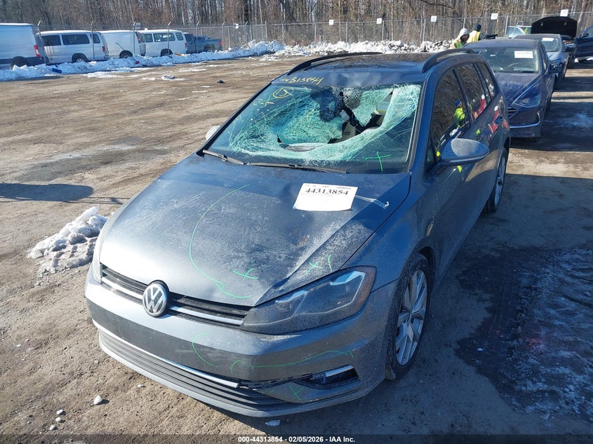 2019 Volkswagen Golf Sportwagen 1.4T S/1.4T Se VIN: 3VWY57AU0KM508318 Lot: 44313854
