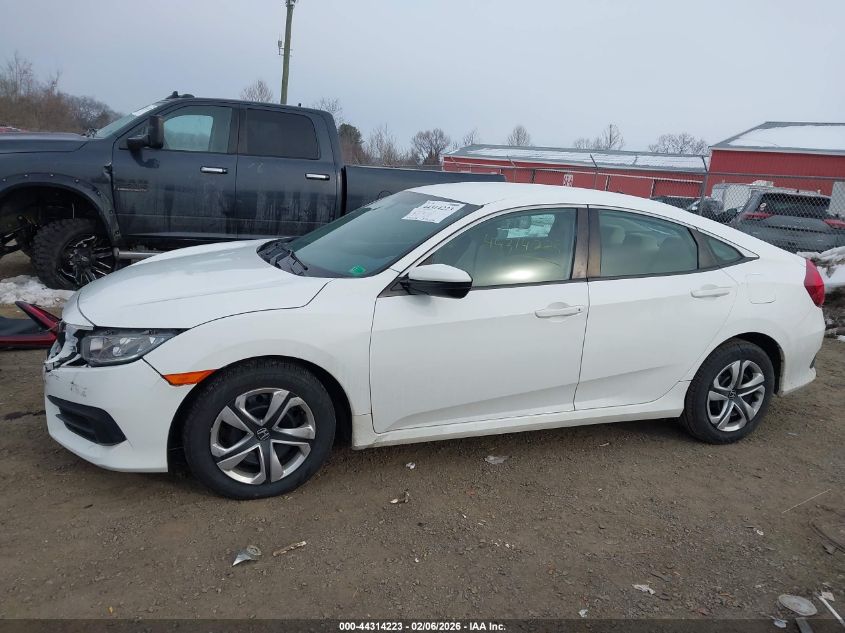 2016 Honda Civic Lx VIN: 19XFC2F54GE041281 Lot: 44314223