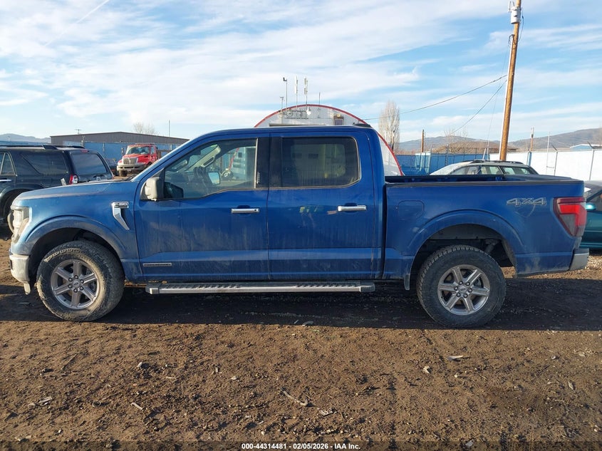 2024 Ford F-150 3.5 Xlt blue Lot 111044314481 Vin 1FTFW3LD2RFA25453