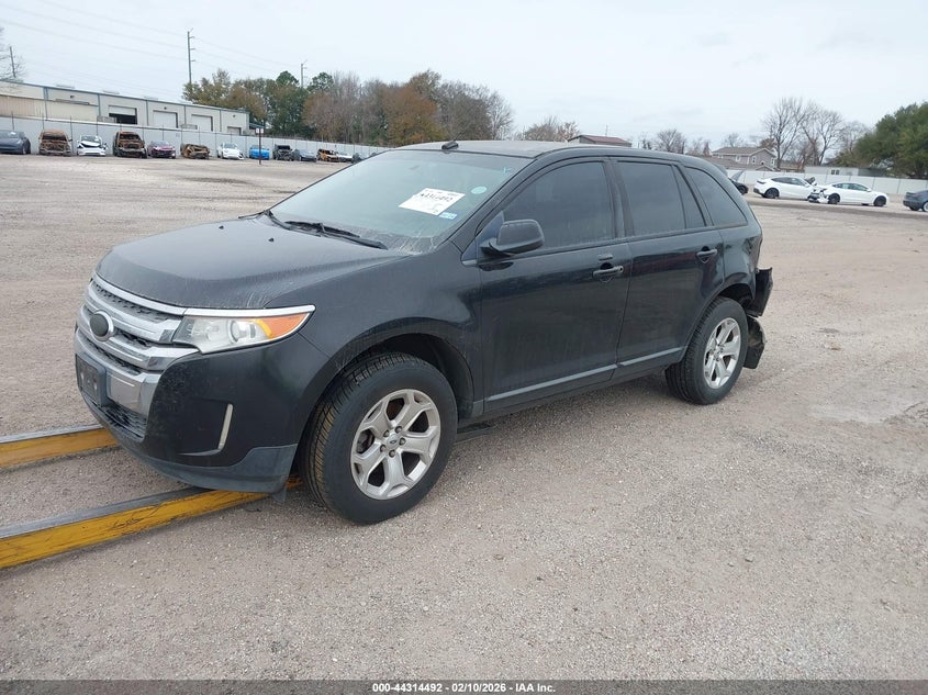 Vin: 2fmdk3jc2dba58469, lot: 44810897, ford edge sel 20132